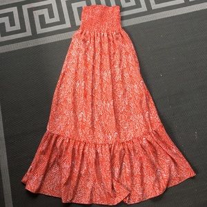 💃 Funky people orange maxi dress size S